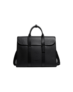 Готэм Кожаная Компьютерная Портфель С Утонченной Телячьей Кожей Табас Мужская Черная Coach