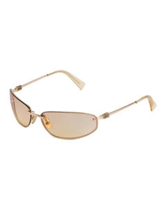 Солнцезащитные очки с градиентными линзами и металлической оправой Miu miu