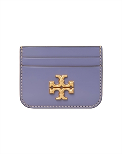Кожаный картхолдер женский фиолетовый Tory burch