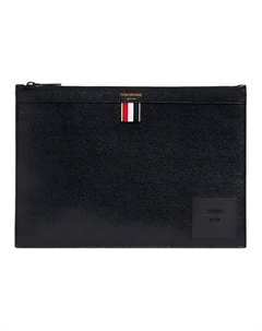 Кожаный клатч с текстурой гальки Thom browne