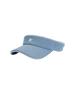 Хлопковая женская шляпа от солнца синяя, Blue Celine