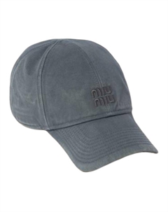 Бейсболка женская серая Miu miu