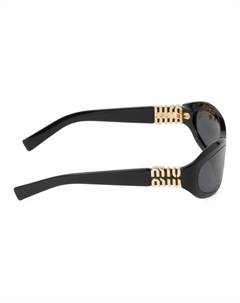 Солнцезащитные очки авиаторы с затемнёнными линзами Miu miu