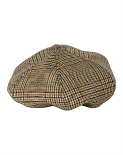 Берет из шерстяной ткани унисекс коричневый Miu miu