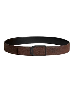 HERMES Мужской ремень из телячьей кожи шоколадного цвета шириной 3,8 см, Chocolate Hermès