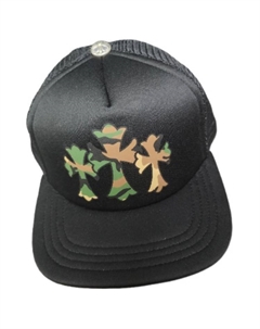 Бейсболка мужская черная, Black Chrome hearts