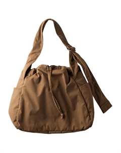 Полиэстеровая сумка через плечо унисекс верблюжьего цвета, Camel Uniqlo