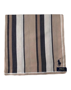 Шёлковый шарф унисекс коричневый, Brown Polo ralph lauren