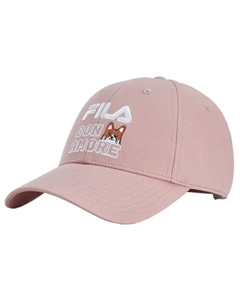 Хлопковая бейсболка унисекс розовая, Pink Fila