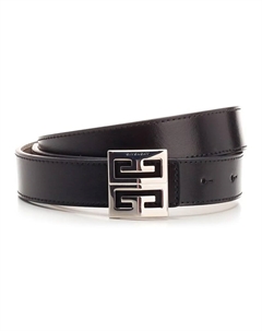 Кожаный ремень унисекс 2.5, черный Givenchy