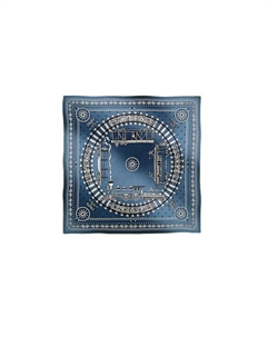 HERMES Шёлковый шарф, Blue Hermès