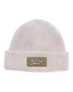 Вязаная шапка из овечьей шерсти унисекс овсяный/угольно-серый/светло-голубой, Oat Mlb