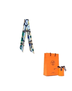 HERMES Шёлковый шарф, Blue Hermès