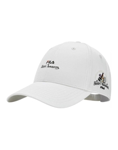 Полиэстеровая бейсболка унисекс облачно-белая, Cloud White Fila