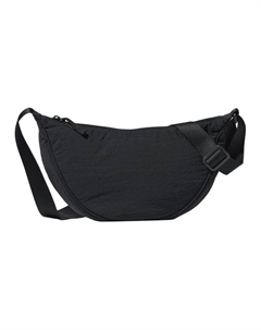 Полиамидная наплечная сумка через плечо унисекс черная, Black Uniqlo