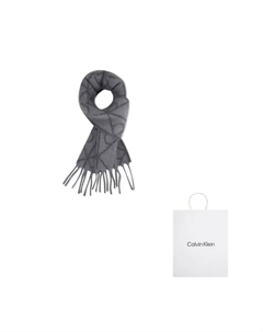 Вязаный шарф мужской тёмно-серый, N3Z-Dark Gray Calvin klein