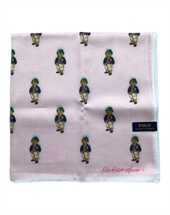 Хлопковый шелковый шарф унисекс розовый, Pink Polo ralph lauren