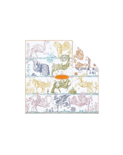 HERMES Шёлковый платок Della Cavalleria, Multicolor Hermès