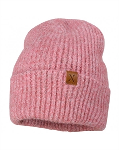 Детская шапочка с отворотом и ребристым узором, Dusty Rose Maximo