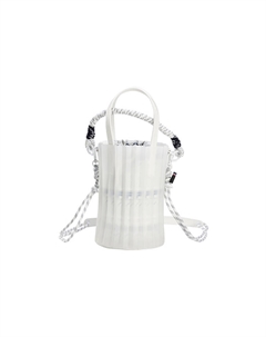 Синтетическая кожаная сумка через плечо женская белая Fila fusion