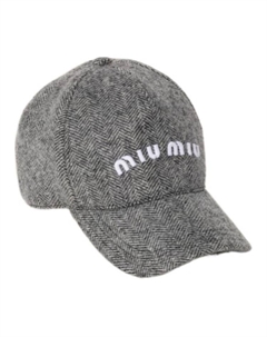 Бейсболка женская серая Miu miu