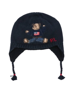 Шапка с вышивкой, синий Polo ralph lauren kids