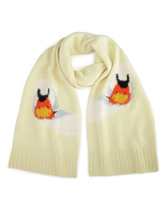 Шарф с узором, желтый Jw anderson