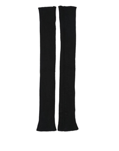 Кашемировые перчатки в рубчик, черный Rick owens