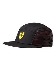 Бейсболка Ferrari из полиэстера унисекс черная, Black Puma
