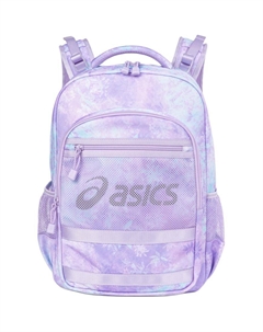 Детский рюкзак из нейлона фиолетово-синего цветочного принта, Purple All over Print Asics