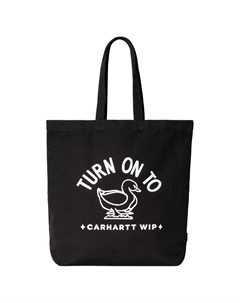Хлопковая сумка-шоппер, хозяйственная сумка, дамская сумочка, повседневная унисекс черная Carhartt wip