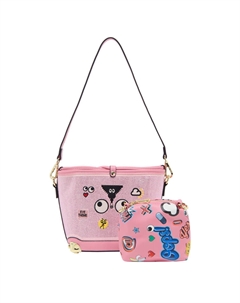 Сумка через плечо, розовый Mymo