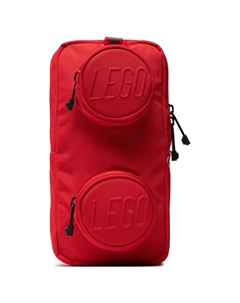 Футболка с одним плечом и перекрестным корпусом Обычная Женская Красная Lego