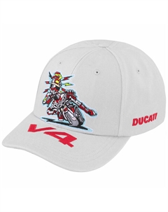 SS24 Неделя 16 /DUCATI Шестипанельная кепка Хлопковая бейсболка Унисекс Парный стиль Серый Supreme