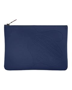 HERMES Необейн Таласса Полиамидная Клатч Средний размер Женская Морская синяя Hermès