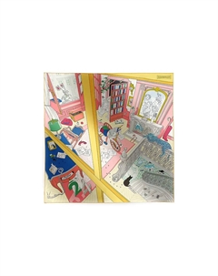 HERMES Шёлковый шарф, Yellow Hermès