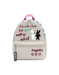 Бикио, детский рюкзак из серо-белой ткани, Adorable Rabbit Nike