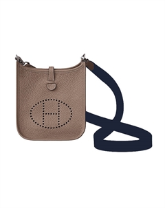 HERMES Сумка кроссбоди Evelyne Taurillon Clemence через плечо 16 женская слоновая кость и индиго Hermès