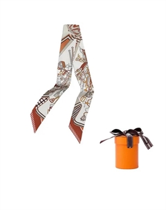 HERMES Шёлковый шарф унисекс красный, Red Hermès