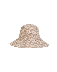 Хлопковая шляпа-ведро бежевая мужская, Beige Tory burch