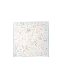 HERMES Шёлковый шарф унисекс бежевый, Beige Hermès