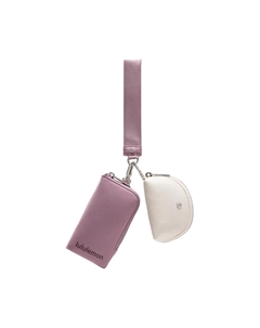 Нейлоновый кошелёк унисекс лавандовый и бежевый, Lavender & Ivory White Lululemon