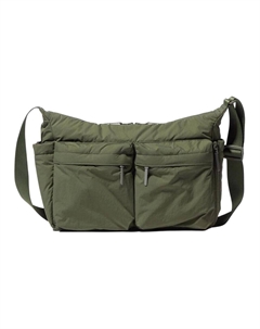 Полиамидная сумка для ноутбука через плечо унисекс армейский зеленый, Olive Green Uniqlo
