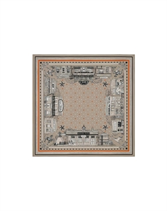 HERMES Парижский шелковый шарф женский серый, Gray Hermès