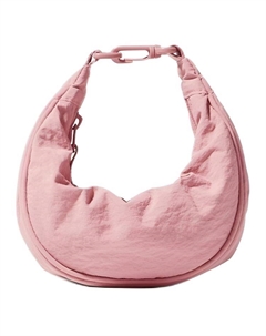 Нейлоновая женская сумочка через плечо мини розовая, Pink Uniqlo