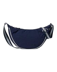 Нейлоновая наплечная сумка унисекс мини морской синий, Marine Blue Uniqlo