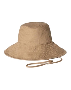 Хлопковая шляпа-ведро женская коричневая, Brown Uniqlo