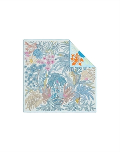 HERMES Двусторонний шелковый платок, Multicolor Hermès