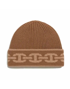 Кашемировая шапка женская каштановая HERMES Hermès
