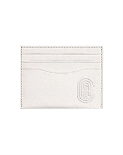 Кожаный визитница для карт мужская белая Coach